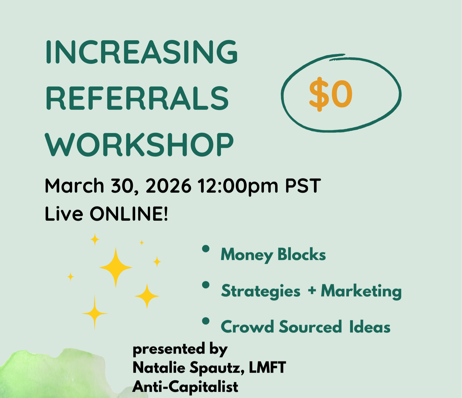 Free Increasing Referrals Workshop sign up coming soon thumbnail