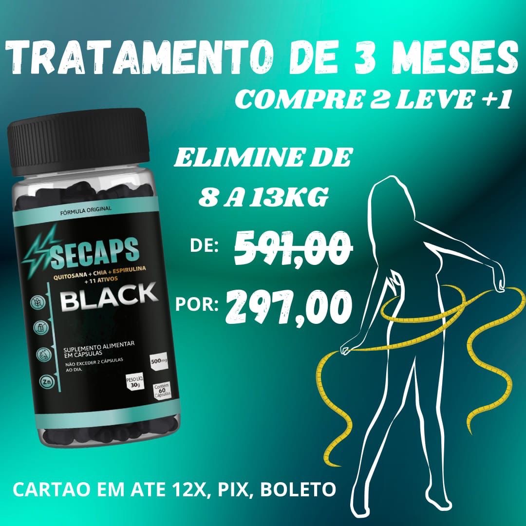 Secaps Black - 3 Meses  thumbnail