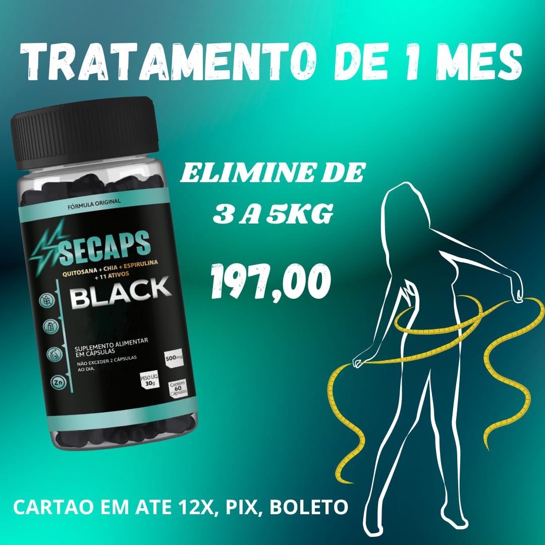 Secaps Black - 1 Mês  thumbnail