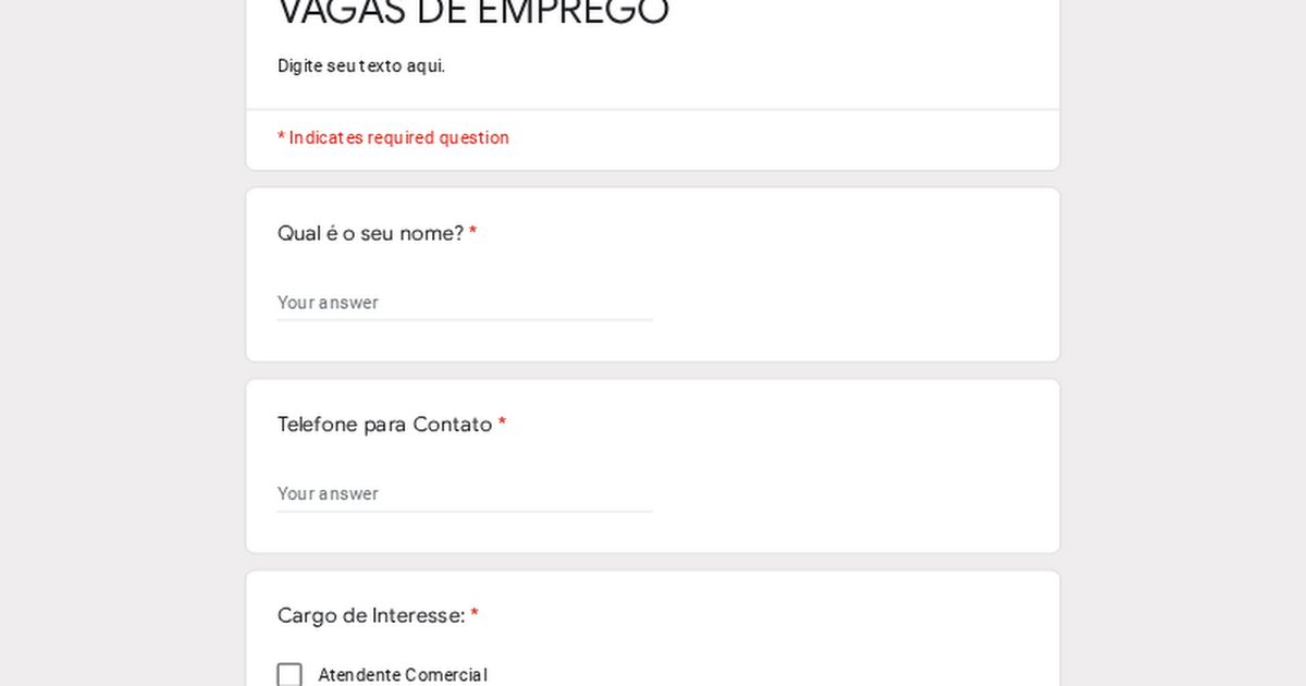 VAGAS DE EMPREGO thumbnail