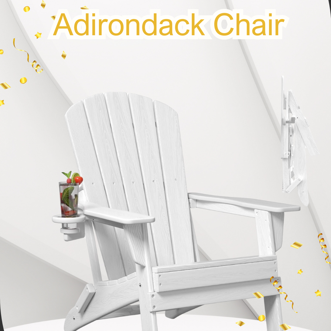 Folding Adirondack Wooden Textured All-Weather thumbnail
