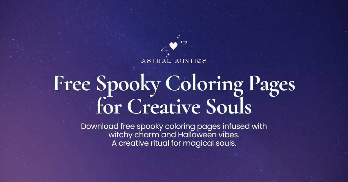 Free Spooky Coloring Pages - Print at home, instant download thumbnail