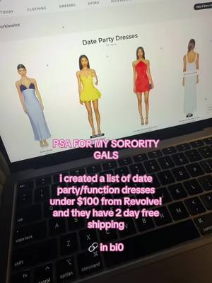 helping the girlies out! #datepartydresses #formaldresses #sorority 