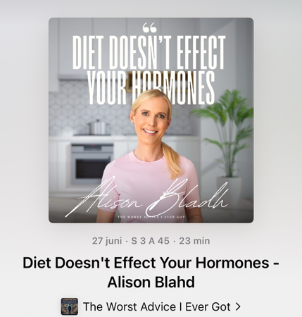 Diet Doesn't Effect Your Hormones - Alison Blahd thumbnail
