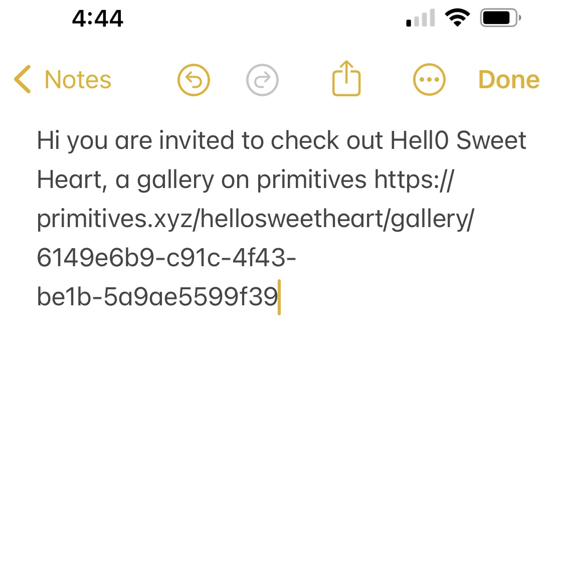 Hi you are invited to check out Hell0 Sweet Heart, a gallery on primitives thumbnail