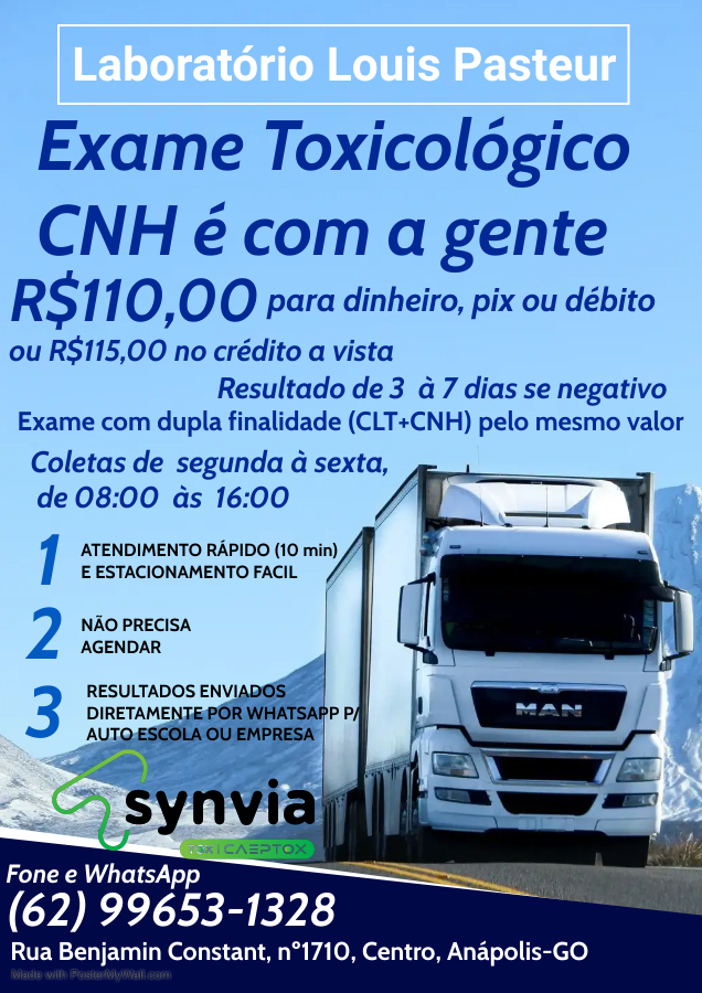 Exame Toxicológico CNH thumbnail