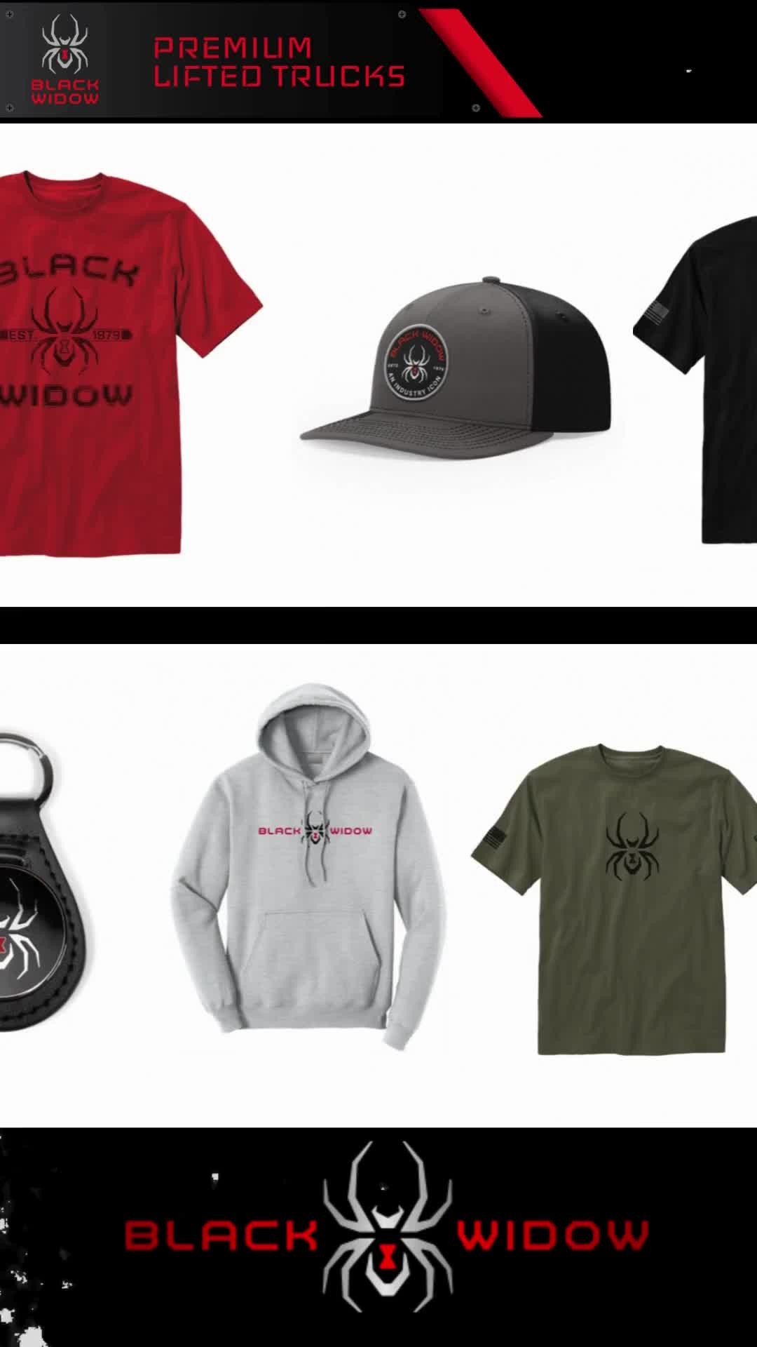 Time to gear up with some Black Widow Merch. 💪 Shop today at blackwidowtrucks.com/apparel or visit the link in our bio.🕷