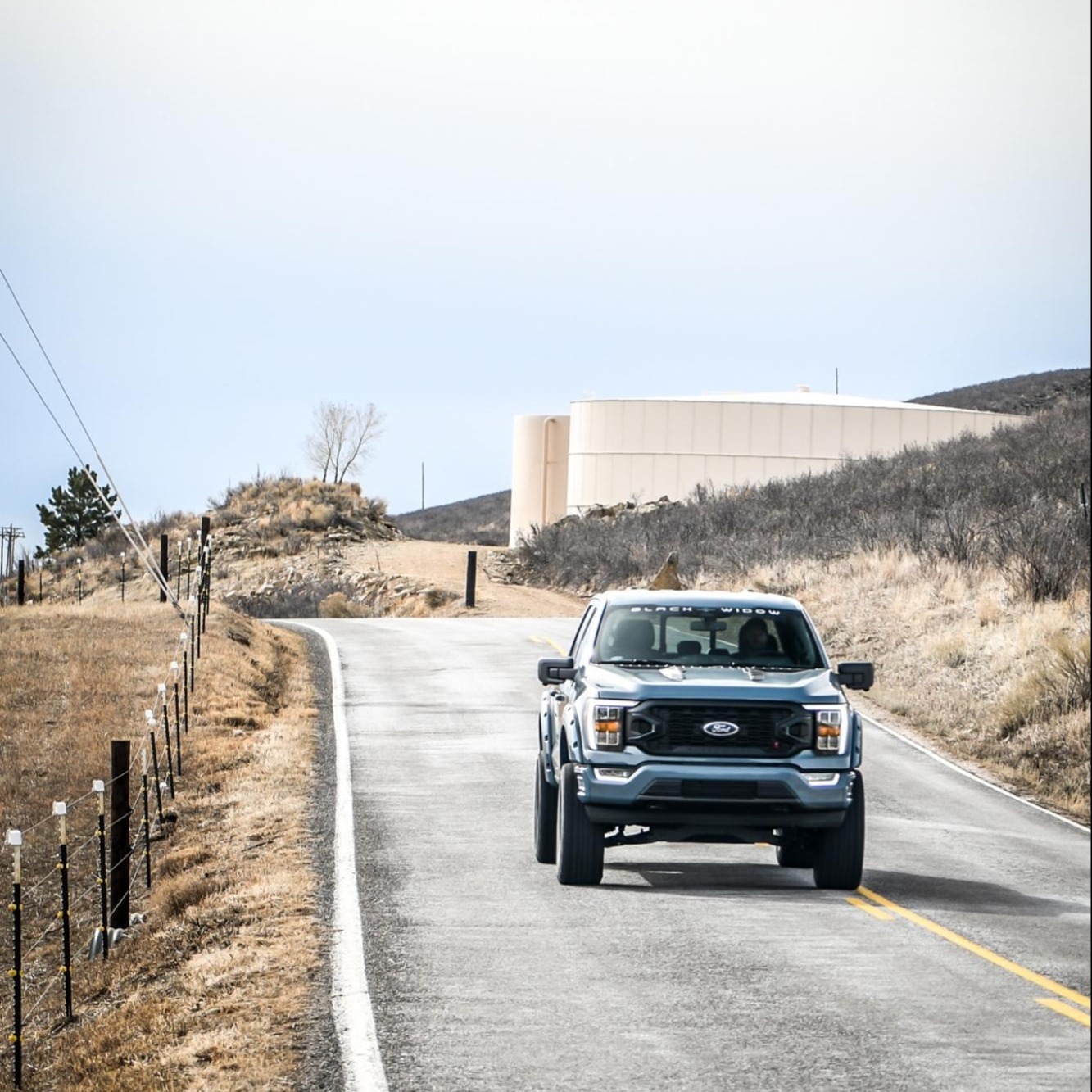 When the landscape is gloomy, a cruise in your Black Widow Ford F-150 will perk you up 😉

#blackwidowtrucks #BlackWidowF