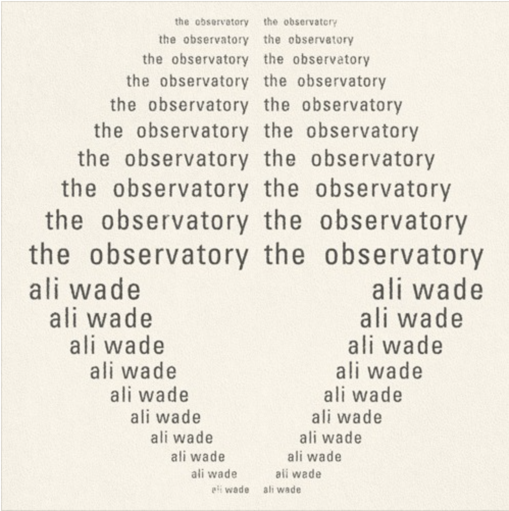 Ali Wade - The Observatory thumbnail