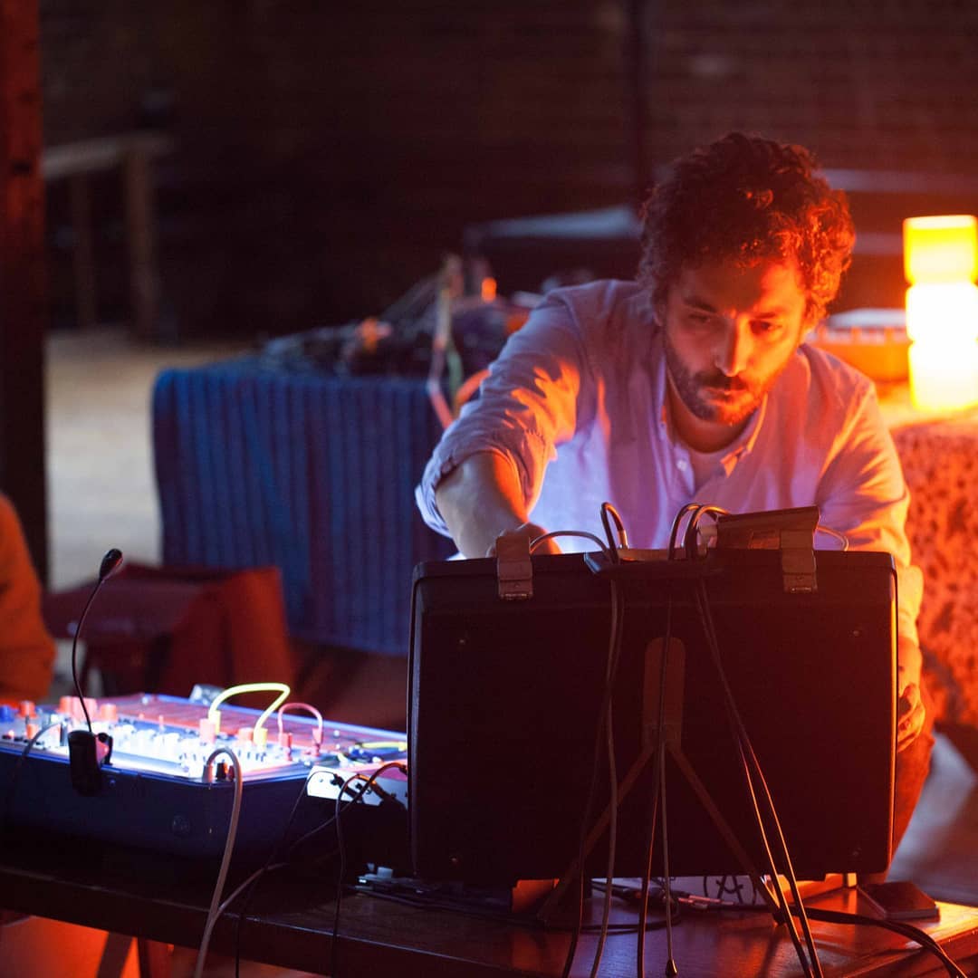 Jonathan Fitoussi at our Crypt gig last weekend. Courtesy of Rosa Gleave #bleep43 #ambient #synth #chillout #dronemusic 