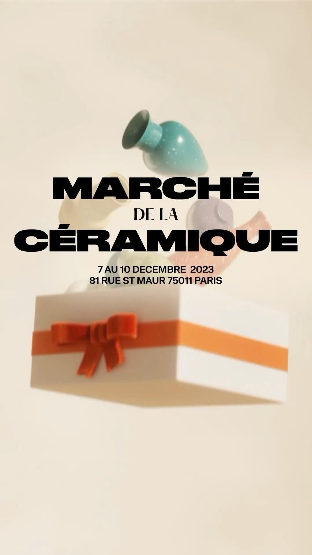 🔥 J-3 🎄🌟🎁 L’évènement de Noël. ❄️
Marché de la Céramique • DU 7 au 10 décembre 2023.

✨ Venez dénicher le cadeau artisan