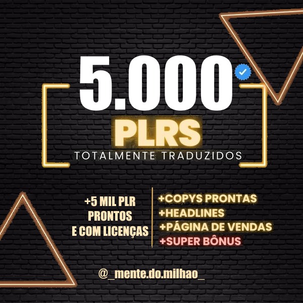 +5 MIL PLR PRONTOS E COM LICENÇAS thumbnail