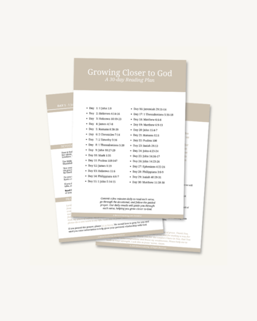 Grow Closer to God in 30 Days (Reading Plan) thumbnail