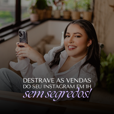 MASTERCLASS: DESTRAVE AS VENDAS DO SEU INSTAGRAM EM 1 HORA- SEM SEGREDO.  thumbnail