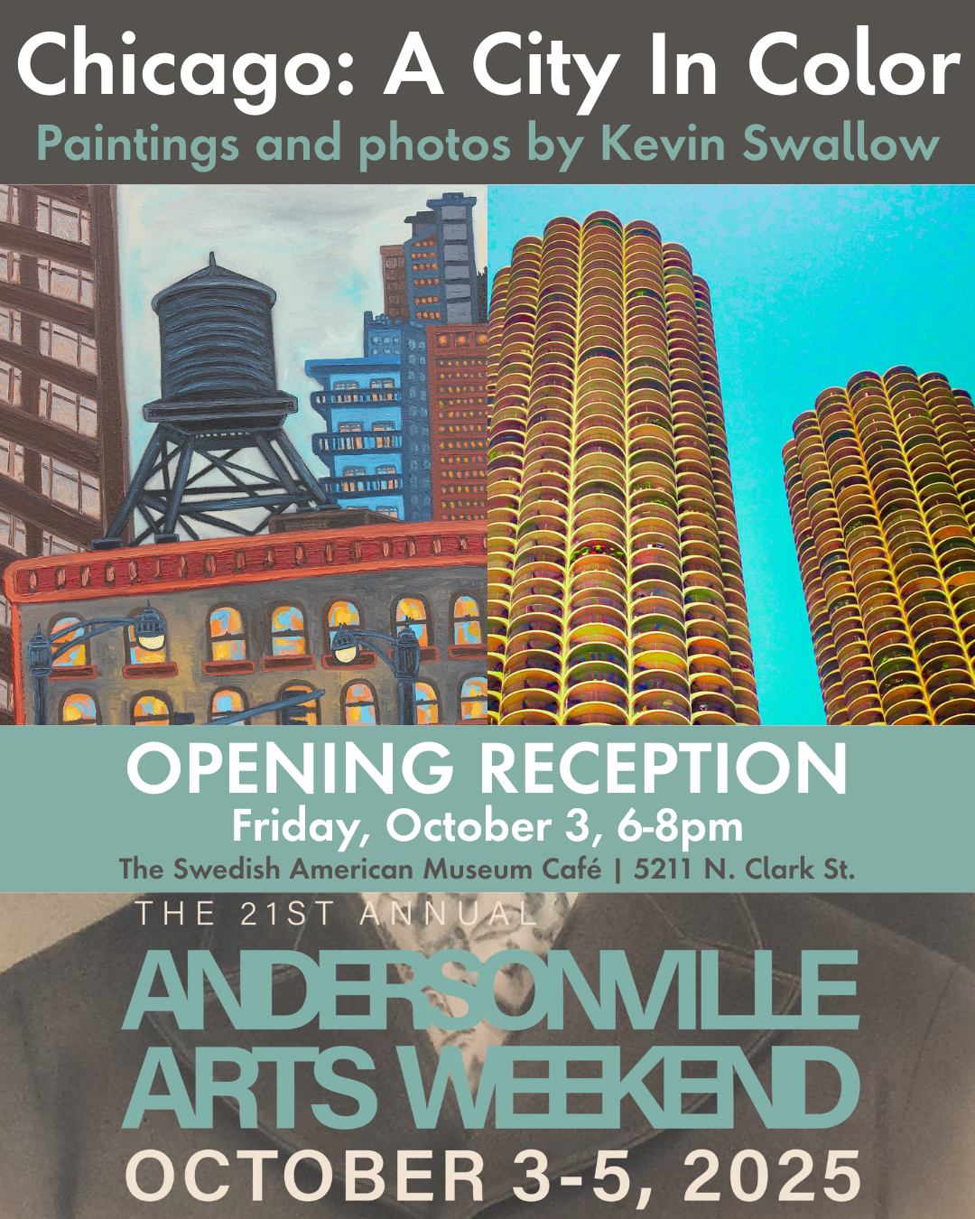 Solo Pop-up Show @Swedish American Museum Café: Andersonville Arts Weekend, Oct 3-5 thumbnail