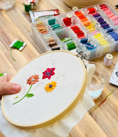 Atelier broderie botanique | ART TEA SHOP thumbnail
