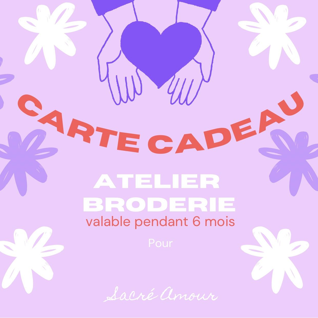 Bon Cadeau 💝 Atelier de Broderie thumbnail