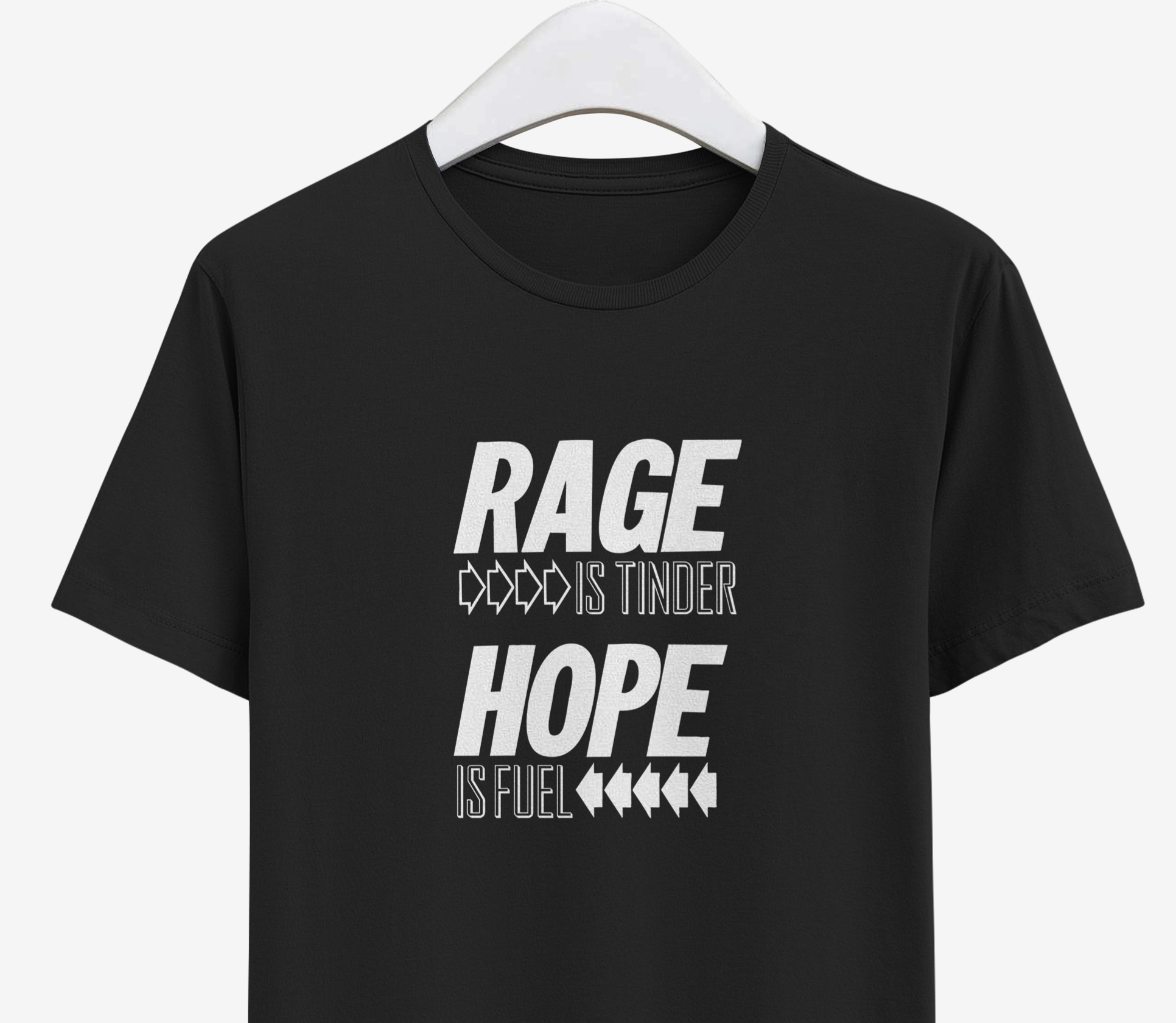 NEW! PRE-ORDER: Rage is Tinder / Hope is Fuel T-Shirts — radical emprints thumbnail