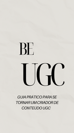 BE UGC - EBOOK  | guia completo especialmente pra quem está começando sua jornada UGC  thumbnail