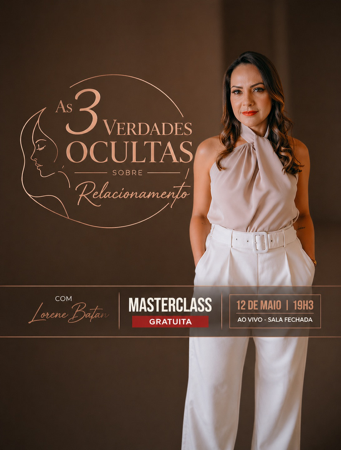 [INSCRIÇÕES ABERTAS] Masterclass Gratuira • 12/05 • 19h30 thumbnail