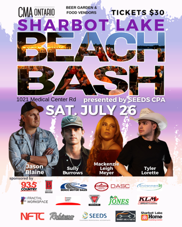Tix 🎟️ Sharbot Lake Beach Bash thumbnail