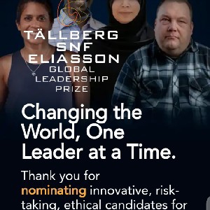 Nominee, SNF Eliasson Global Leadership Prize, 2021 (Sweden) thumbnail