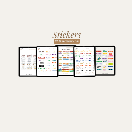 216 Stickers para estudos entre setas, ícones e palavras-chave por R$12,99 thumbnail