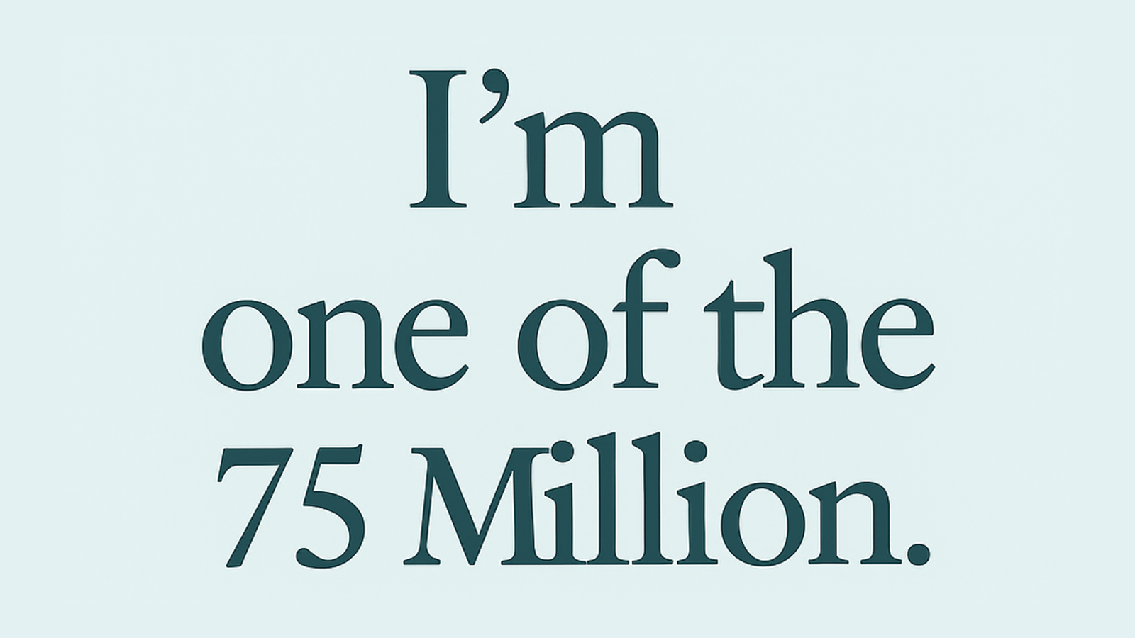Join The 75 Million Campaign thumbnail