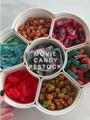 Let’s restock my candy tray to sneak into the movie theater!! 🤫🍬💕 What would you add? #asmr#restocking#candyrestock#sati