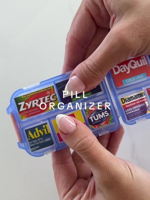 Let’s restock my new travel pill organizer!! 💊 I love how I have everything I need on the go #pillorganizer#restock#asmr