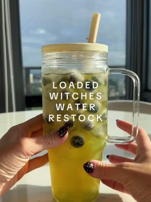Let’s make some Loaded Witches Water for Halloween night! 🧙‍♀️🍂🪾 #asmr#watertok#loadedwater#satisfying#restocking 