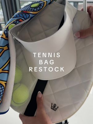 Let’s restock my tennis bag with all the essentials!! 🎾 #tennis#restock#asmr#organized#restocking#musthaves#satisfying#o
