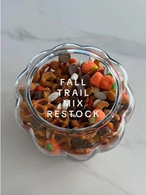 Let’s make my favorite fall trail mix! 🍂 I love having this in our home around the holiday! 🥰🥨 ##trailmix#recipe#restock