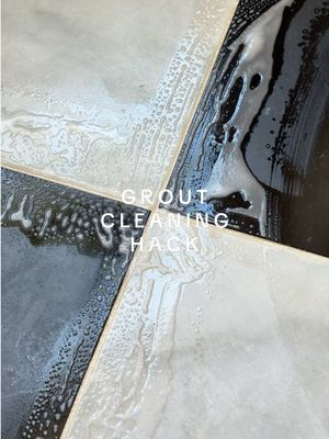 Good as new grout! 🤩 When we bought this house I assumed we’d have to re-grout, but this glass cleaner made it look good