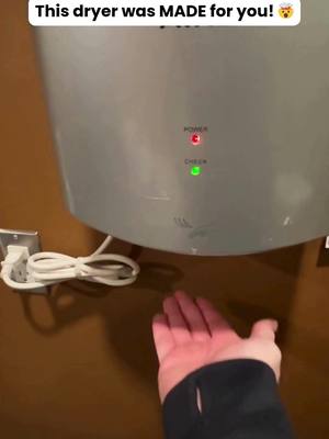 ⭐️ Comment “DRYER” and I’ll send you the link to this compact powerhouse hand dryer! ⚡🧼 This little unit is small but se