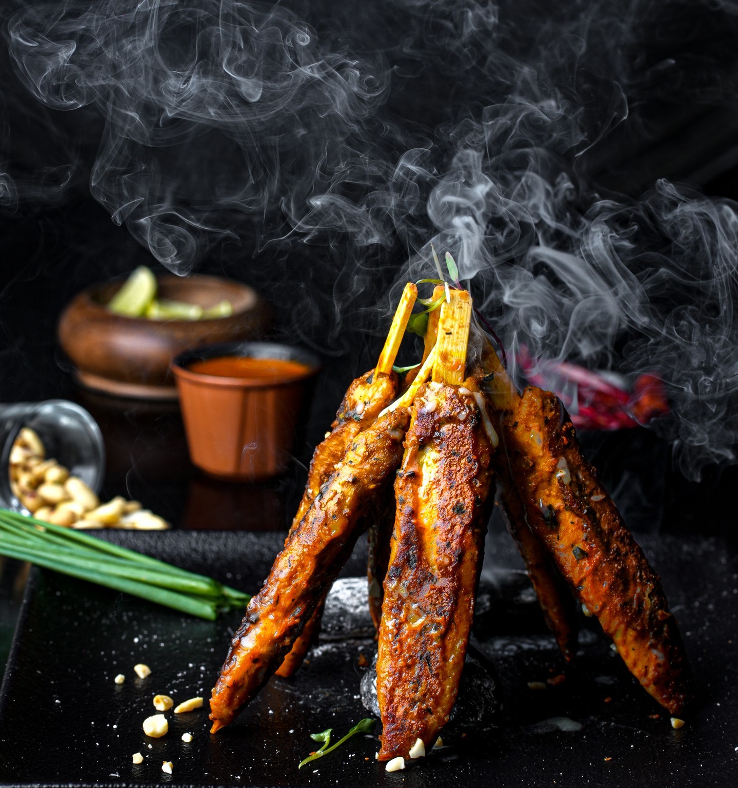 Satisfy your culinary cravings with the irresistible Malaysian Chicken Satay, a culinary gem on the menu at Butterfly Ba