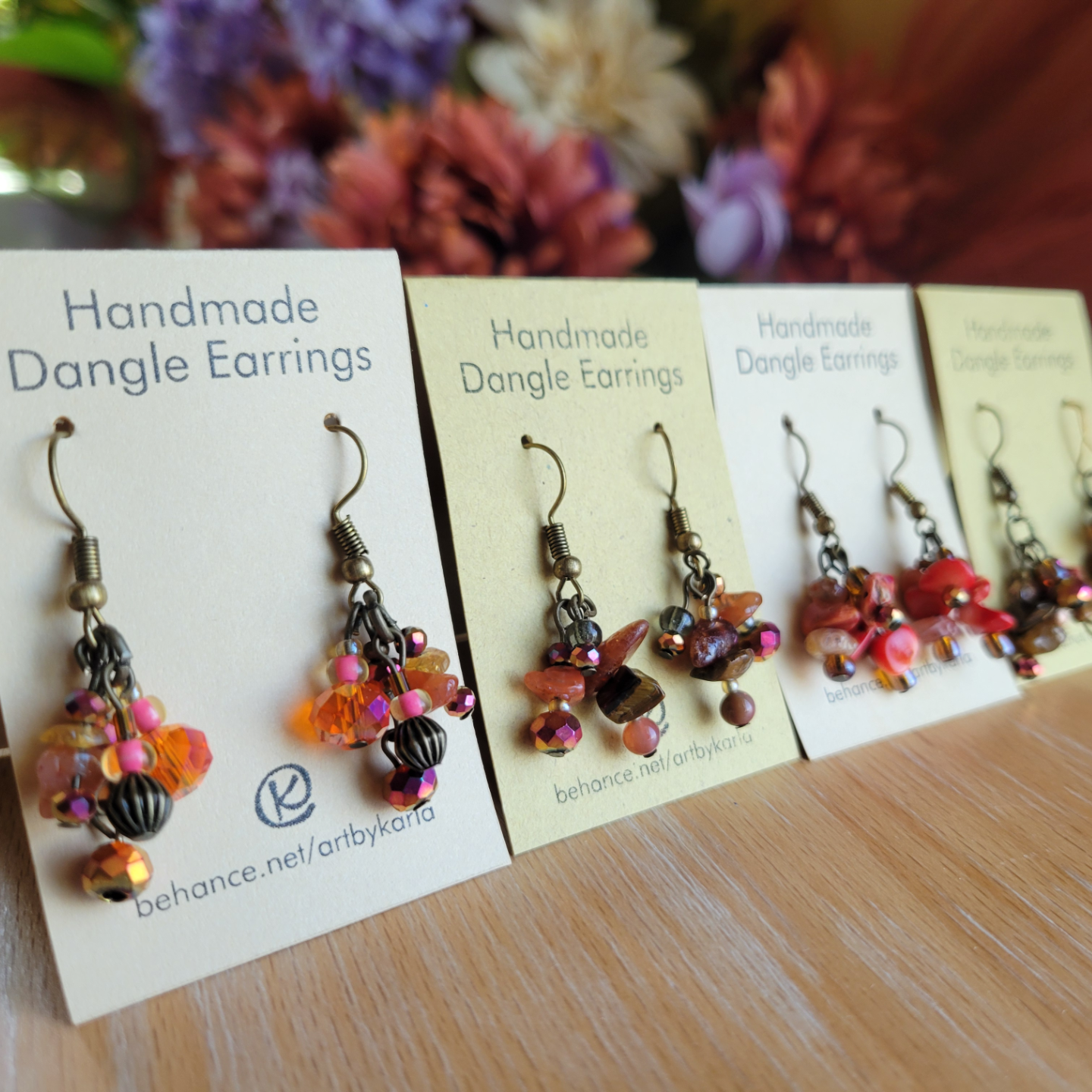 Chipstone-Bead Dangle Earrings thumbnail
