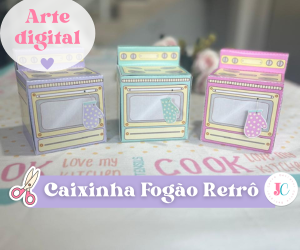 Mini Fogão Retrô - Arquivo digital para embalagem thumbnail