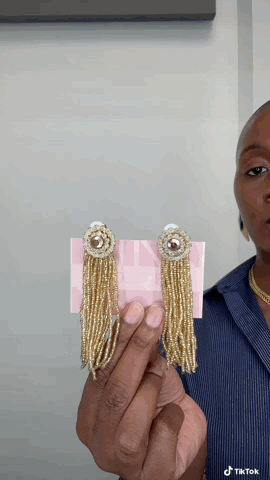 Ivonne Chandelier Beaded Earrings thumbnail