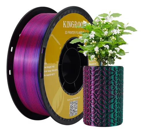 Filamento Pla De Seda Tricolor De 1kg 1.75mm Impresión 3d De thumbnail