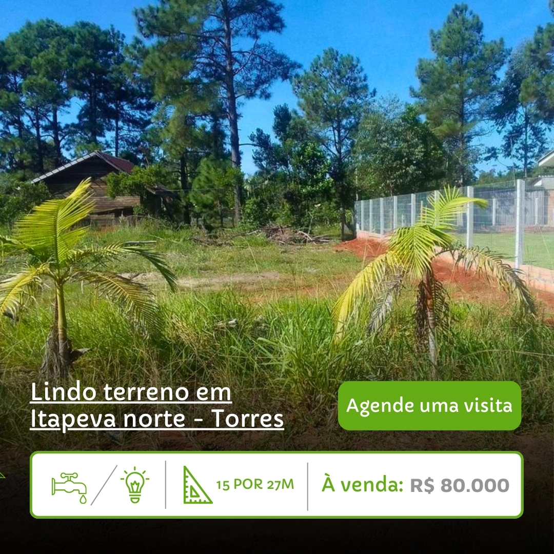 [À VENDA ]🌟 Conquiste seu espaço no Litoral Gaúcho com esta oportunidade em Torres!

[APENAS R$ 80 MIL]

🌍 Imagine-se de