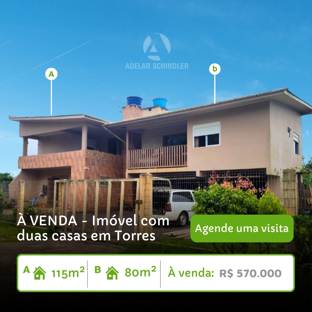 [À VENDA] Imóvel com duas residências e pátio amplo com garagem por APENAS R$ 570 MIL.💰 

Execelênte oportunidade para q