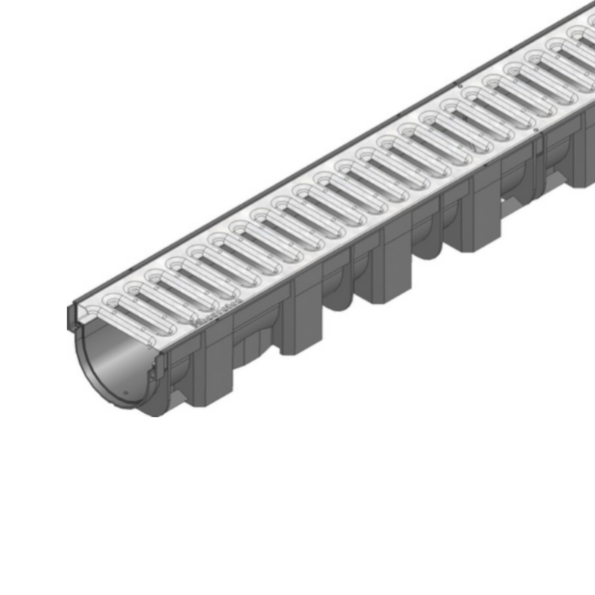 ЖОЛОБ TOP-Х (119▪︎89▪︎1000) С ОЦИНК. РЕШЁТКОЙ thumbnail