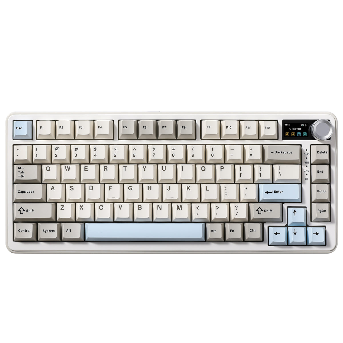 YUNZII B75 PRO MAX QMK/VIA Knob TFT Screen Wireless Mechanical Keyboar thumbnail