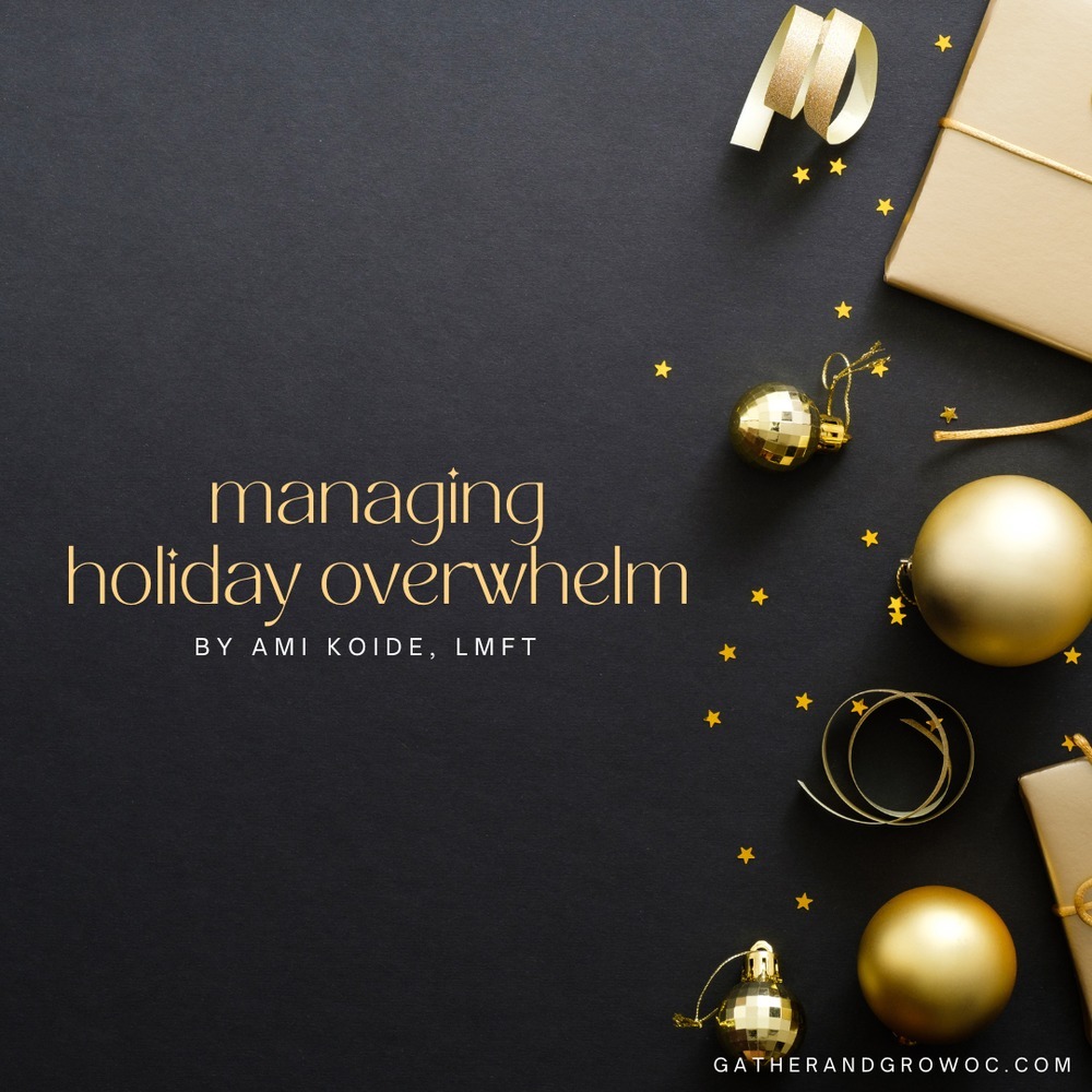 With Thanksgiving approaching, we thought this would be an appropriate time to revisit Ami's blog about managing holiday