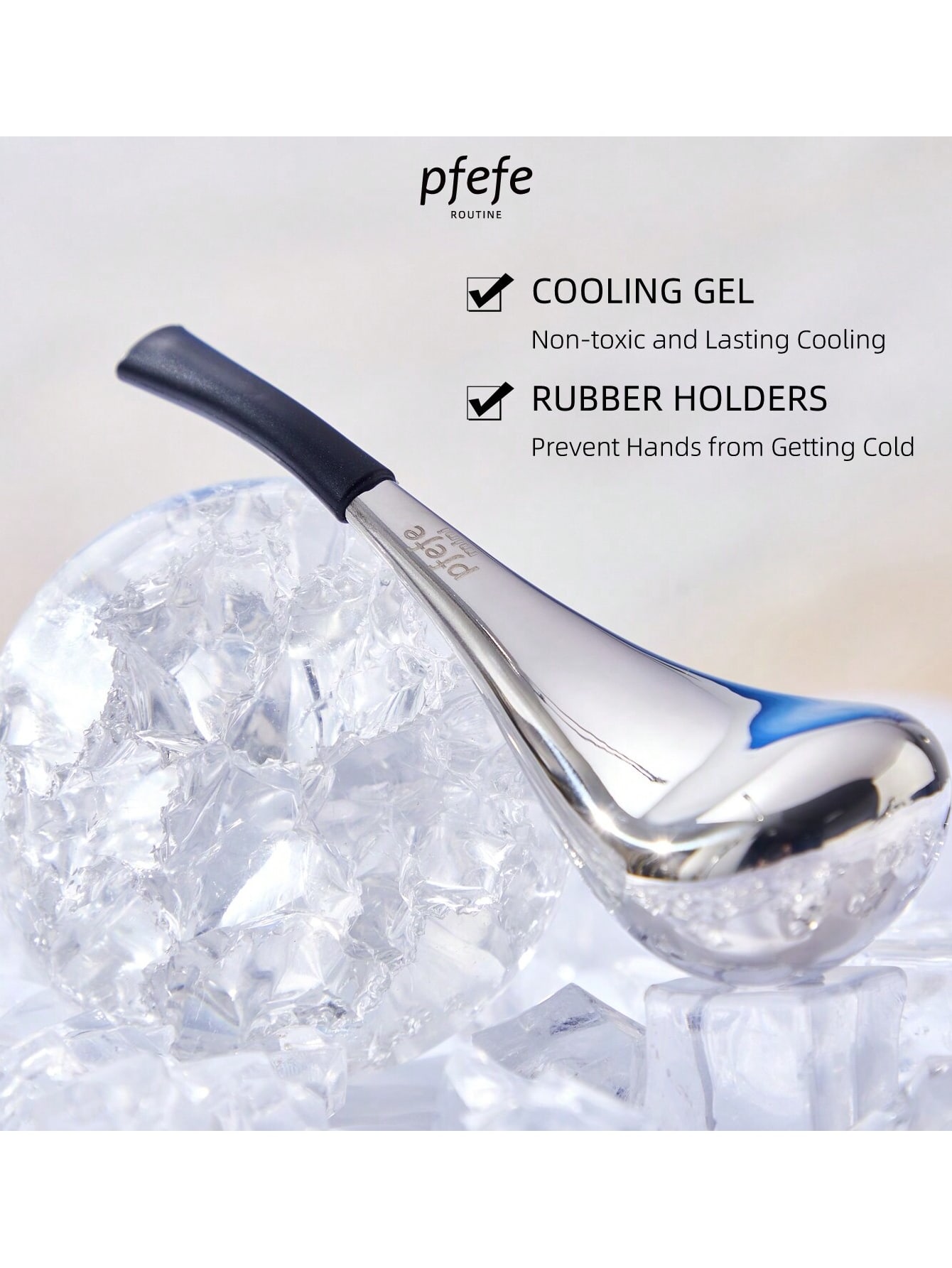 PFEFE Ice Globes Colling Globes Aço inoxidável Beleza Facial Crio Bastões para Rosto, Olhos e Pescoço Alívio do Inchaço para Meninas e Mulheres, Beleza, Produtos para Cuidados com a Pele, Spa, Autocuidado, Ferramentas para Cuidados com a Pele, Cuidados Faciais, Suprimentos de Estética, Massagem, Ferramenta para Massagem Facial, Rolo Facial, Rolo de Gelo, Rolo de Gelo Facial thumbnail