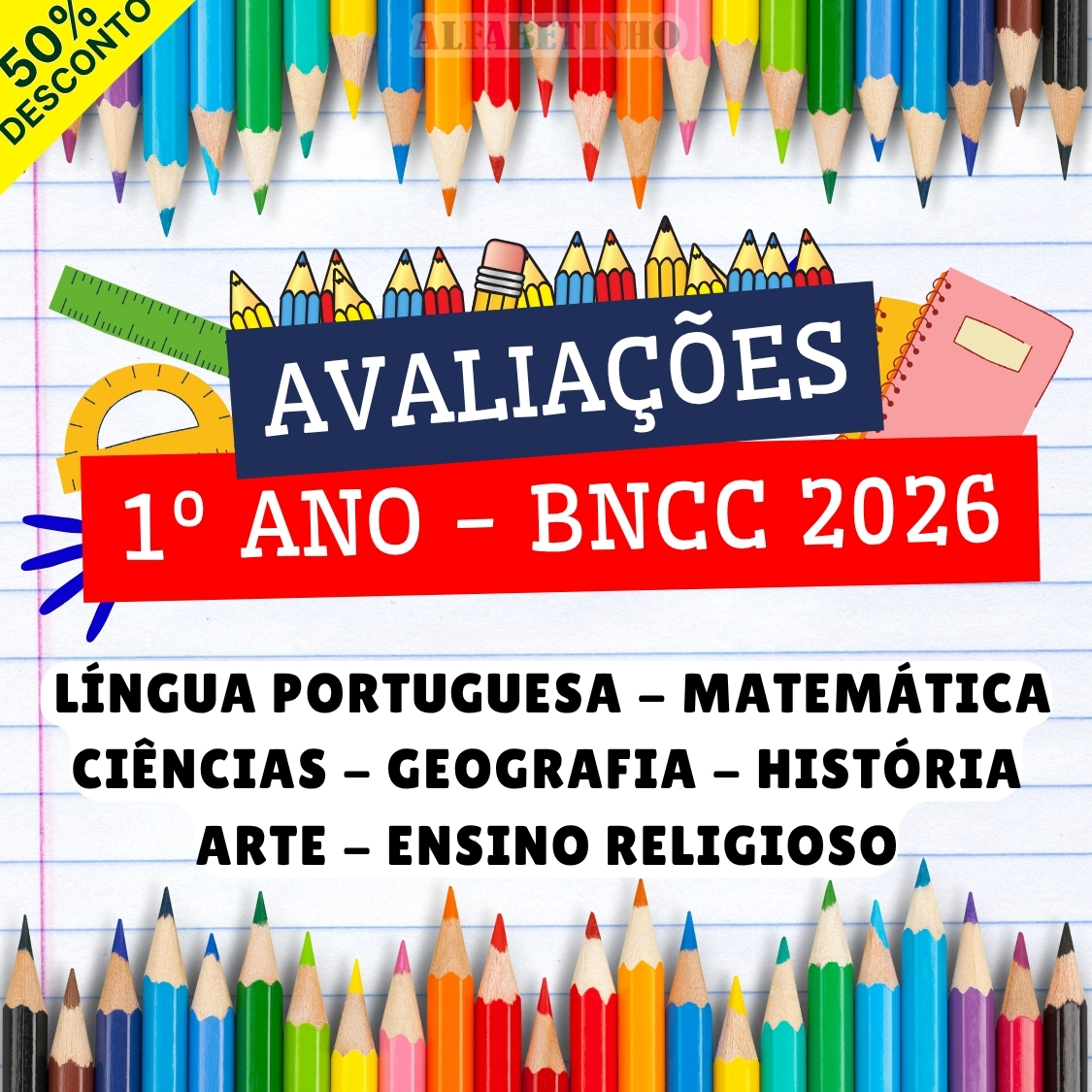 AVALIAÇÕES - 1º ANO - BNCC 2026 thumbnail