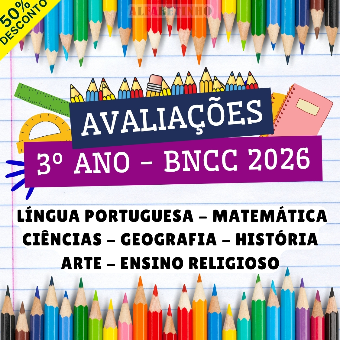 AVALIAÇÕES - 3º ANO - BNCC 2026 thumbnail