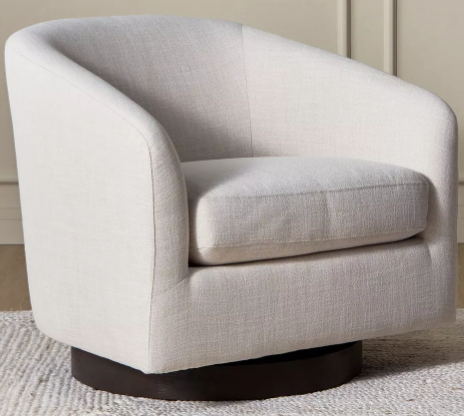 Lee Fabric Swivel Armchair  thumbnail