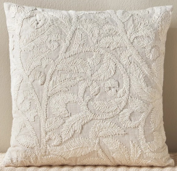 Emel Embroidered Cushion Cover - 50x50 cm thumbnail